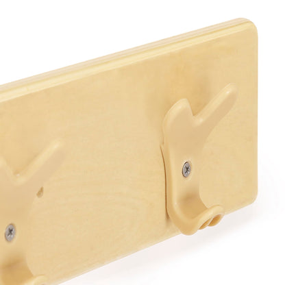 U12107 48in Coat Hook Strip Birch Plywood Detail