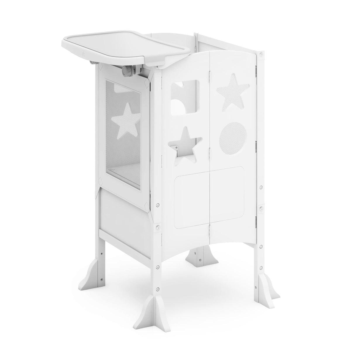 G97543 Classic Kitchen Helper and Tray Bundle White Main | White