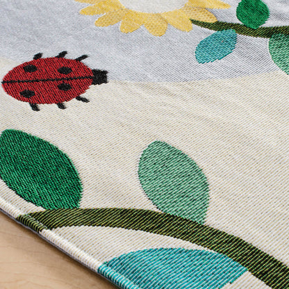 U7231 Bugs and Buds Decorative Runner Texture Detail