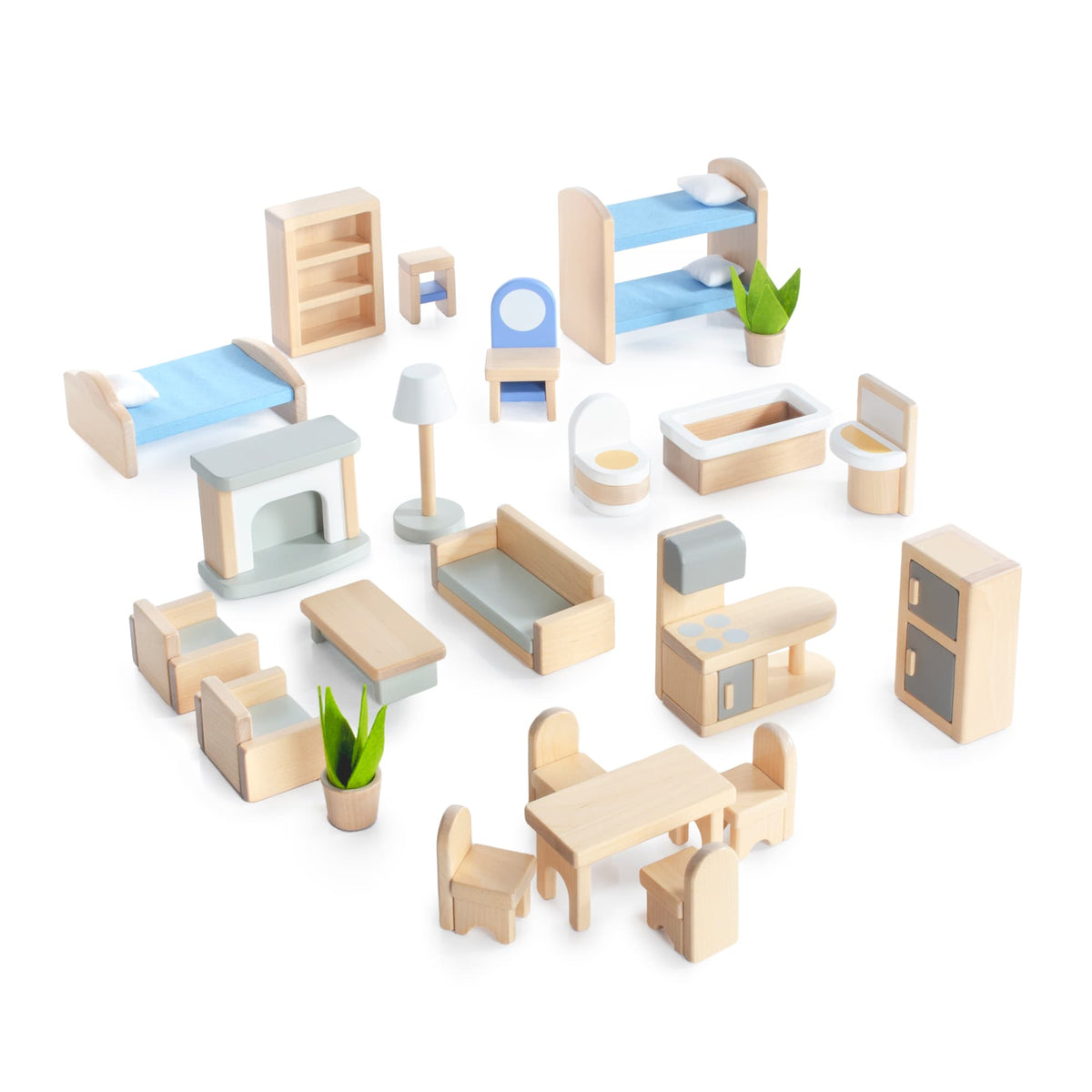G15504 Modern Home Dollhouse Furniture 24 pc. set Main Silo