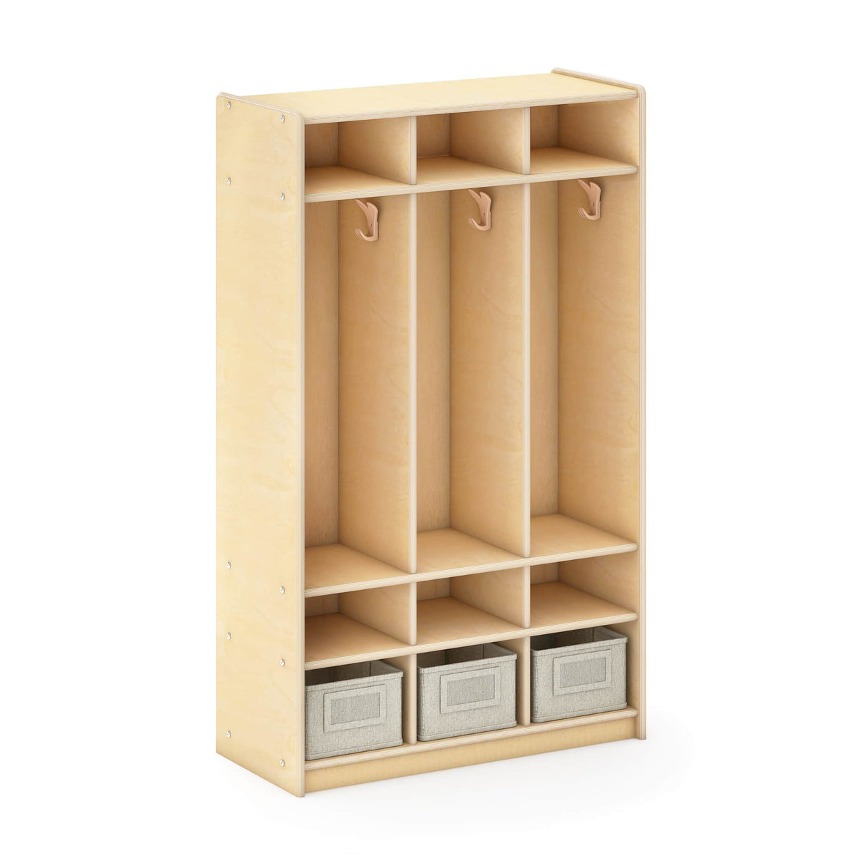G80411 EdQ 3-Section Locker Natural Silo 1 Main | Natural