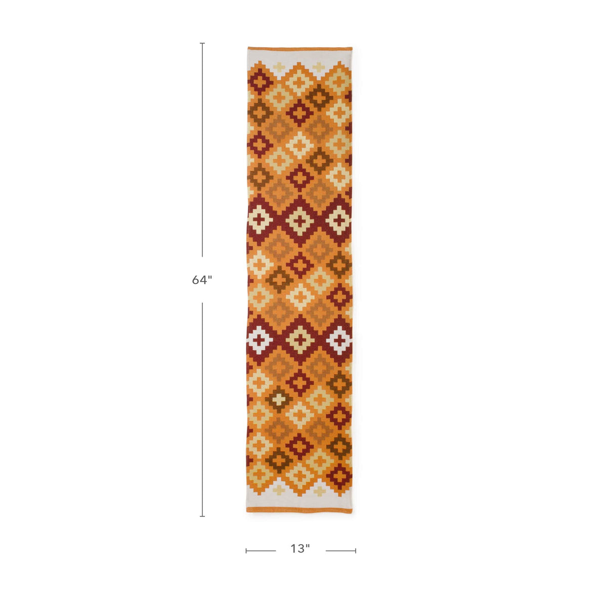 U7233 Warm Geo Decorative Runner Dimensions