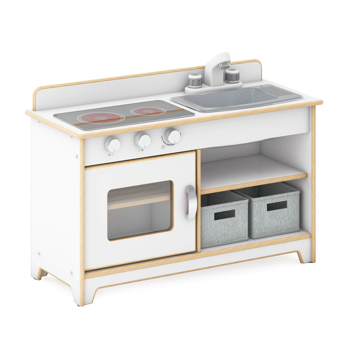 G80430 EdQ Kitchen Stove and Sink and Oven White Silo 1 Main | White