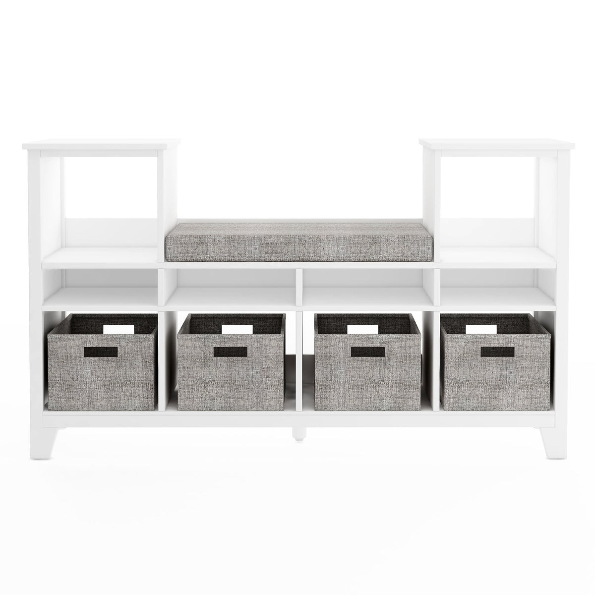 G76800 Martha Stewart Living and Learning Kids' Reading Nook White Front | Linen White