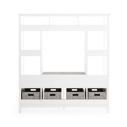 G76806 Martha Stewart Living and Learning Kids' Storage System White Back | Linen White