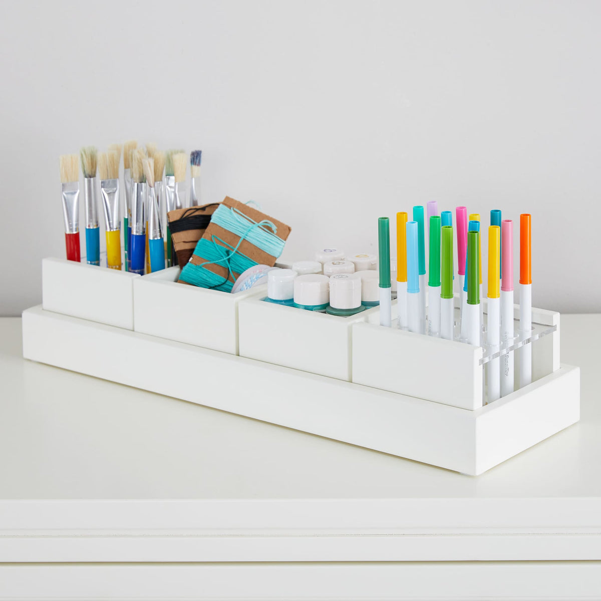 G77112 Martha Stewart Crafting Kids Accessory Tray White Env 1 | Linen White
