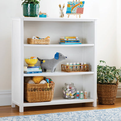 G27657 Taiga 3-Shelf Bookcase White Env | White