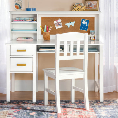 G27650 Taiga Desk and Hutch White Env 0120 | White