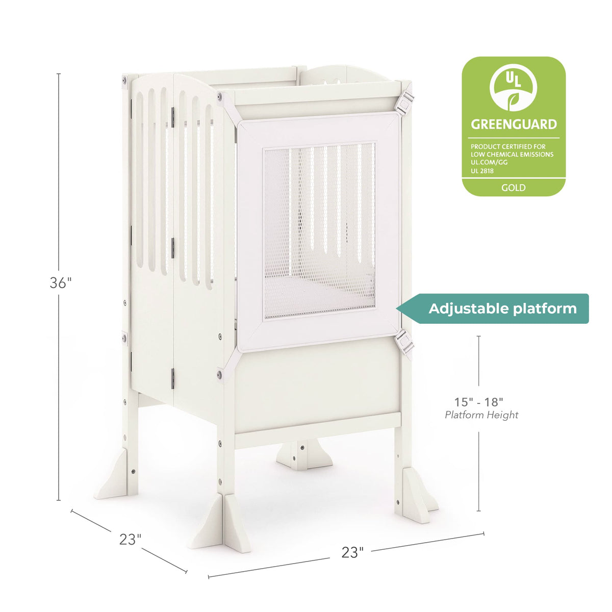 G97341 Contemporary Kitchen Helper Ivory Dimension Greenguard | Ivory