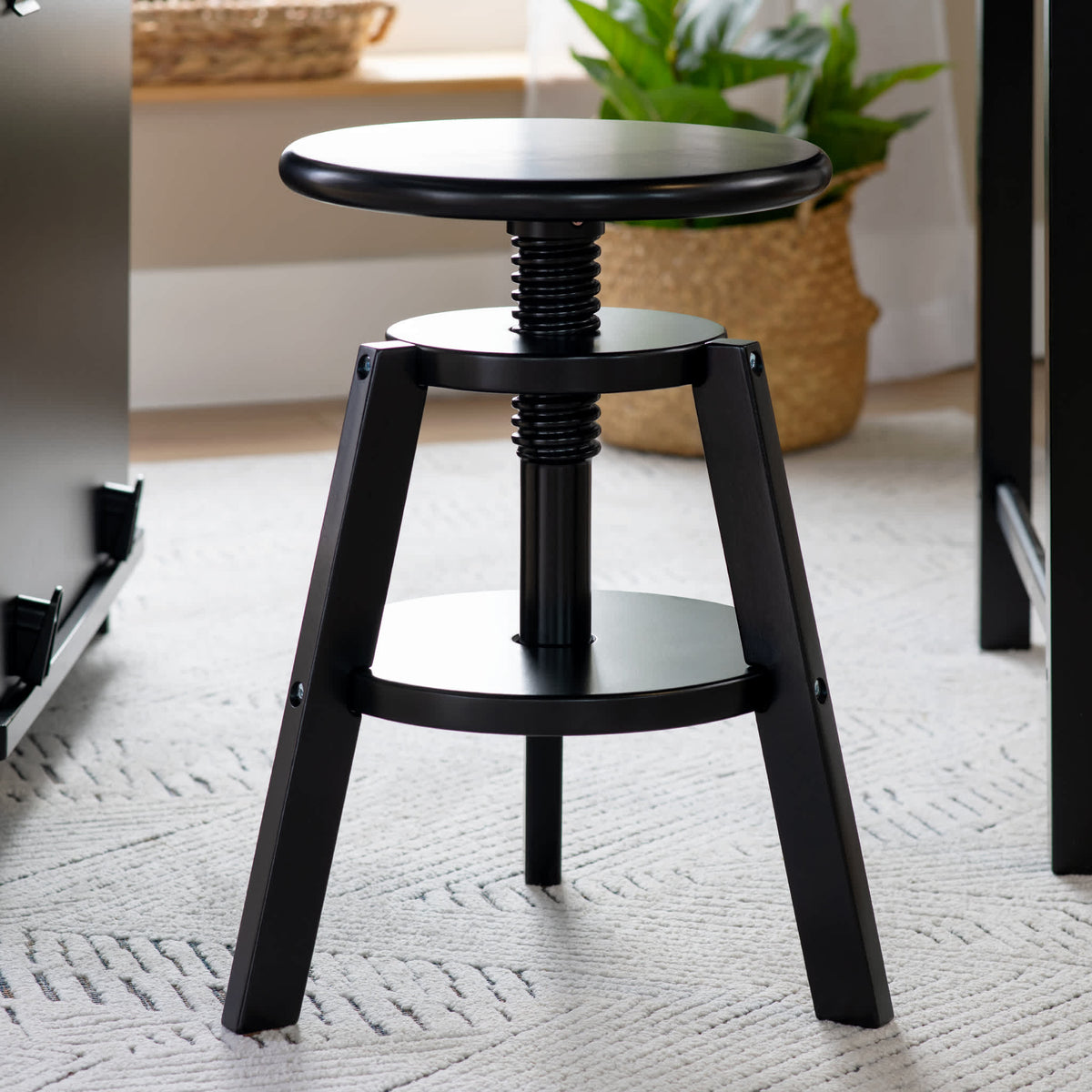 G51095 G51098 Adjustable Drafting Stool Black Env 3179 | Black