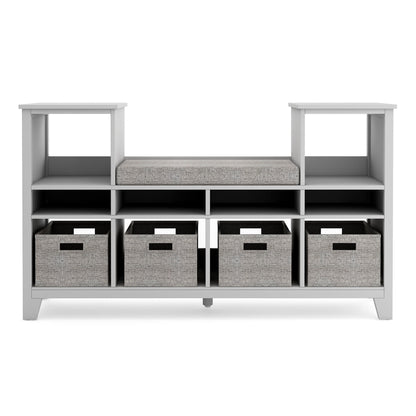 G76900 Martha Stewart Living and Learning Kids' Reading Nook Gray Front | Gray