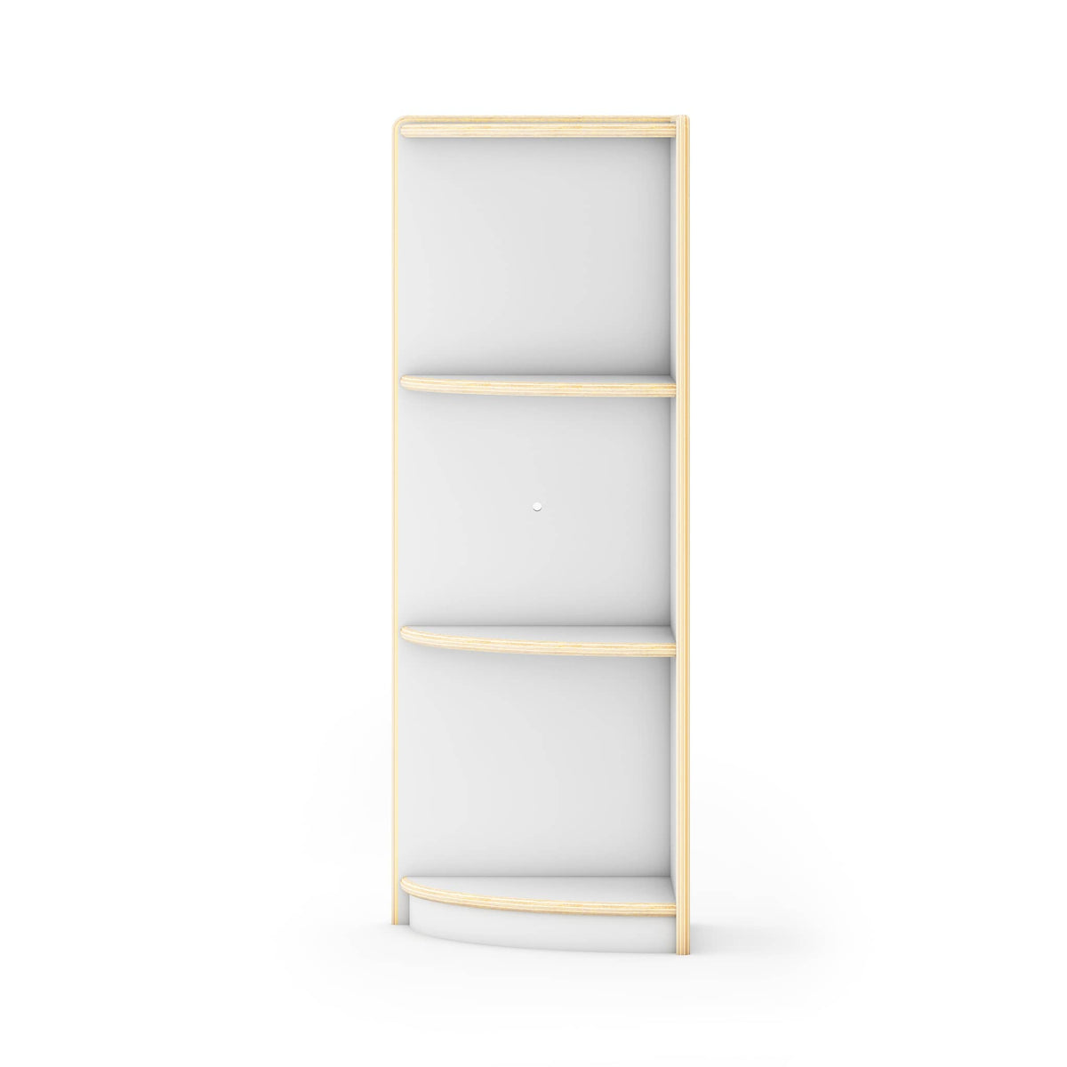 G92219 Curated Storage 3-Tier Corner Unit White Silo 2 Front | White