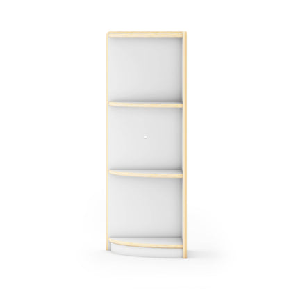 G92219 Curated Storage 3-Tier Corner Unit White Silo 2 Front | White