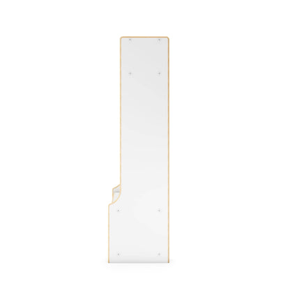 G80416 EdQ 5-Section Locker with Bench White Silo 2 Side | White