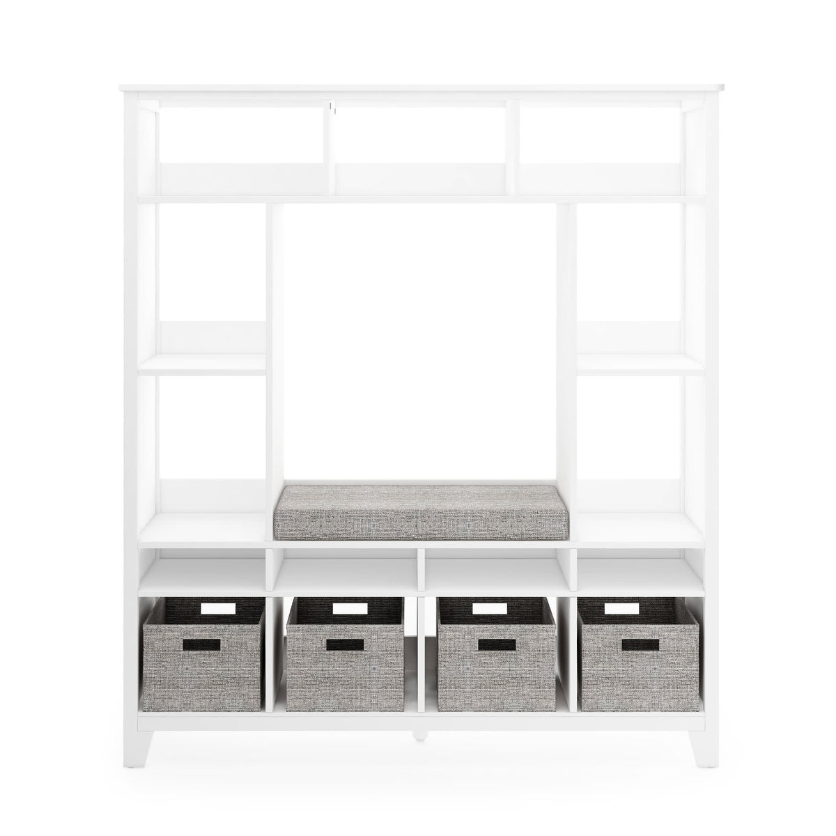 G76806 Martha Stewart Living and Learning Kids' Storage System White Front | Linen White