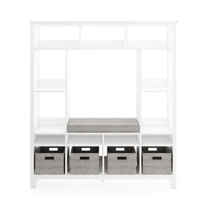 G76806 Martha Stewart Living and Learning Kids' Storage System White Front | Linen White