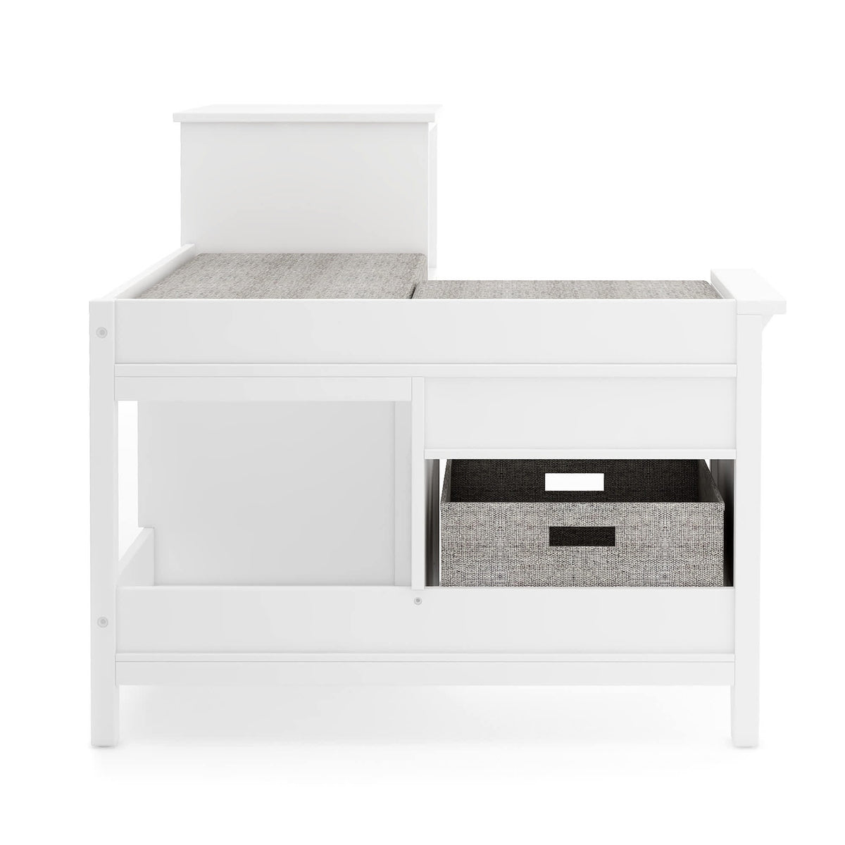 G76801 Corner Nook Martha Stewart Living and Learning Kids' Corner Nook White Side 1 | Linen White